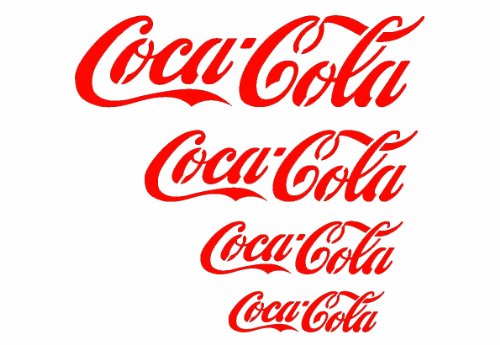 J BOUTIQUE STENCILS Wall Stencil Template Cocacola Various Size-Reusable Stencils for DIY Decor