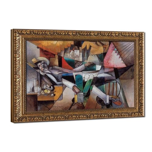 Affiche Toile Homme dans un hamac d'Albert Gleizes pour Décoration Bureau 50x75 cm