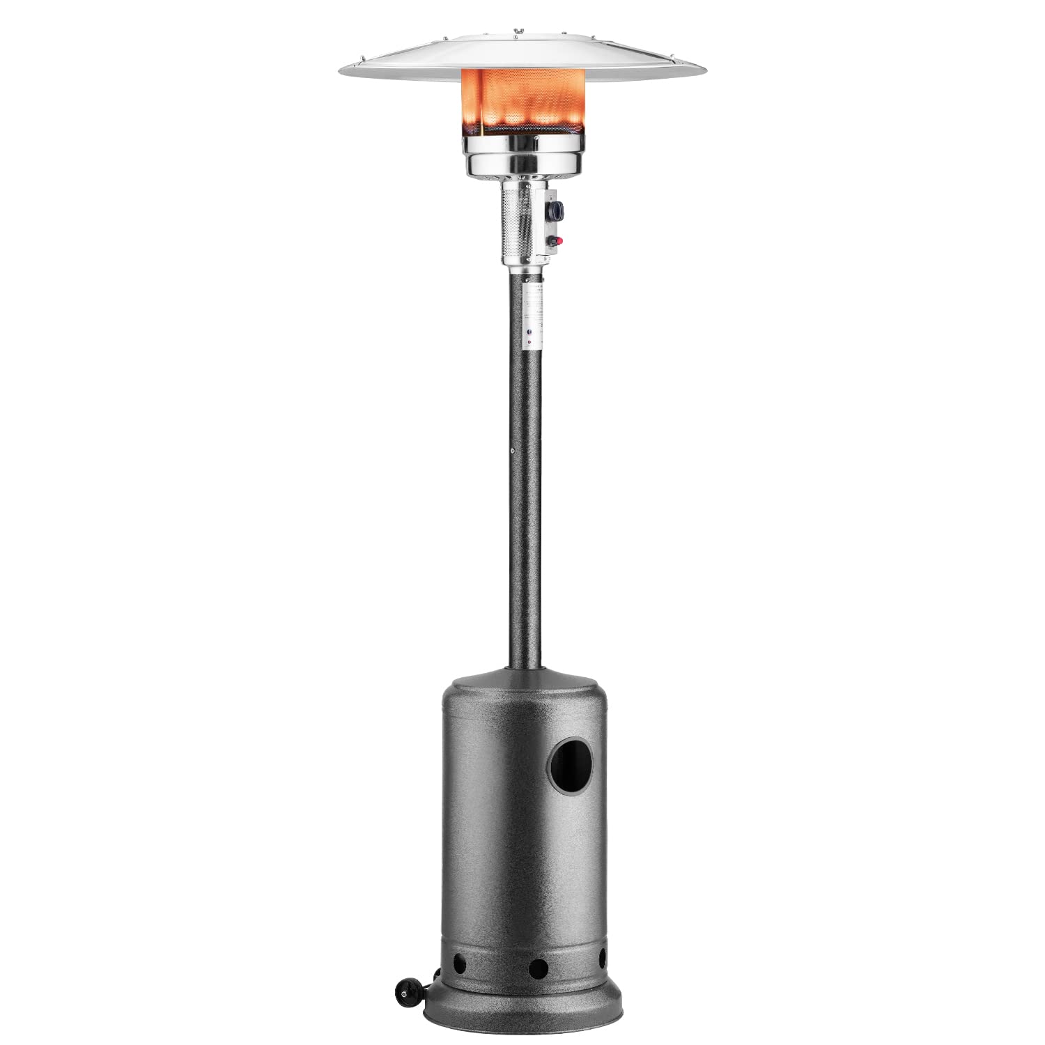 Buy Outdoor Patio Propane Heater with Rolling Wheels,46000 BTU Floor