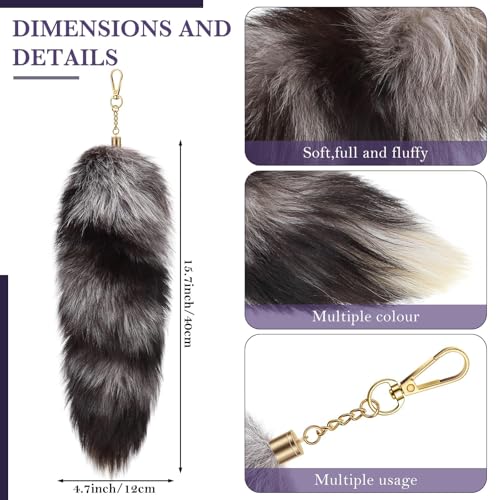 Queue Therian Tail renard de 40 cm avec fermoir robuste pour cosplay - 5