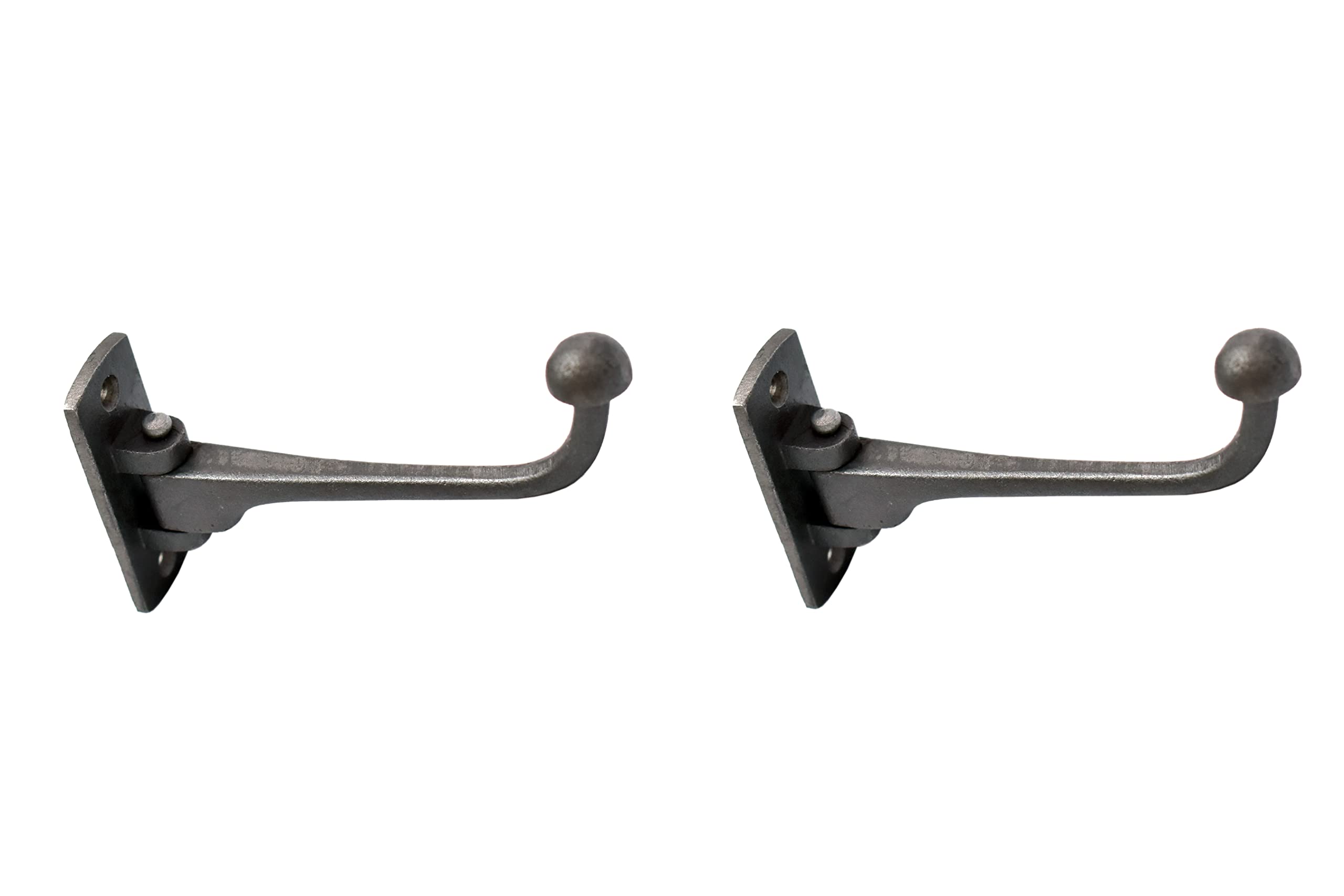 Fenzo Vintage Style Swivel Wardrobe Coat Hooks Hanging Clothes for Bathroom/Bedroom/Door/Wall for Coat, Scarf, Bag, Towel, Key, Cap (2)