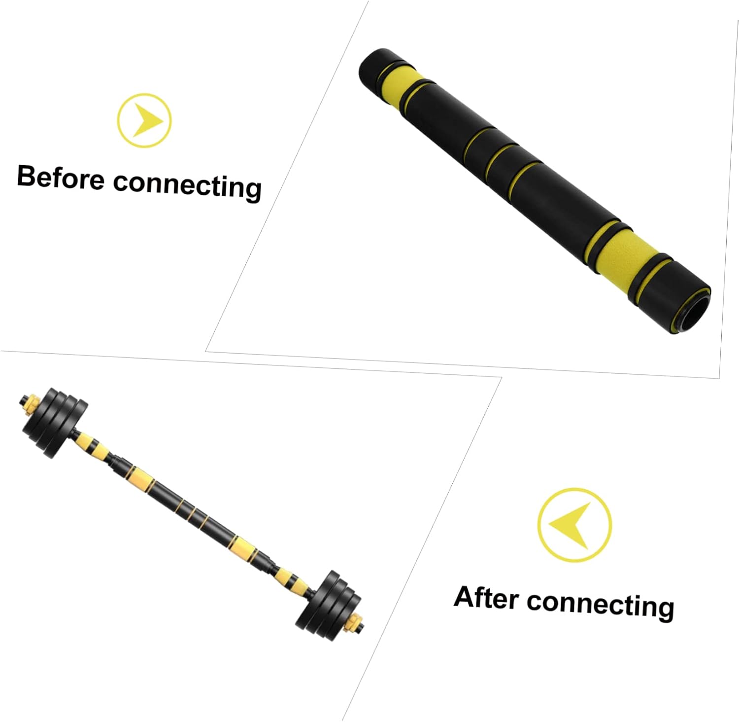 1pc Dumbbell Connecting Rod Barbell Connector Weightlifting Accessory for Home Gym Easy to Use and Install for Strength Training and Fitness Goals