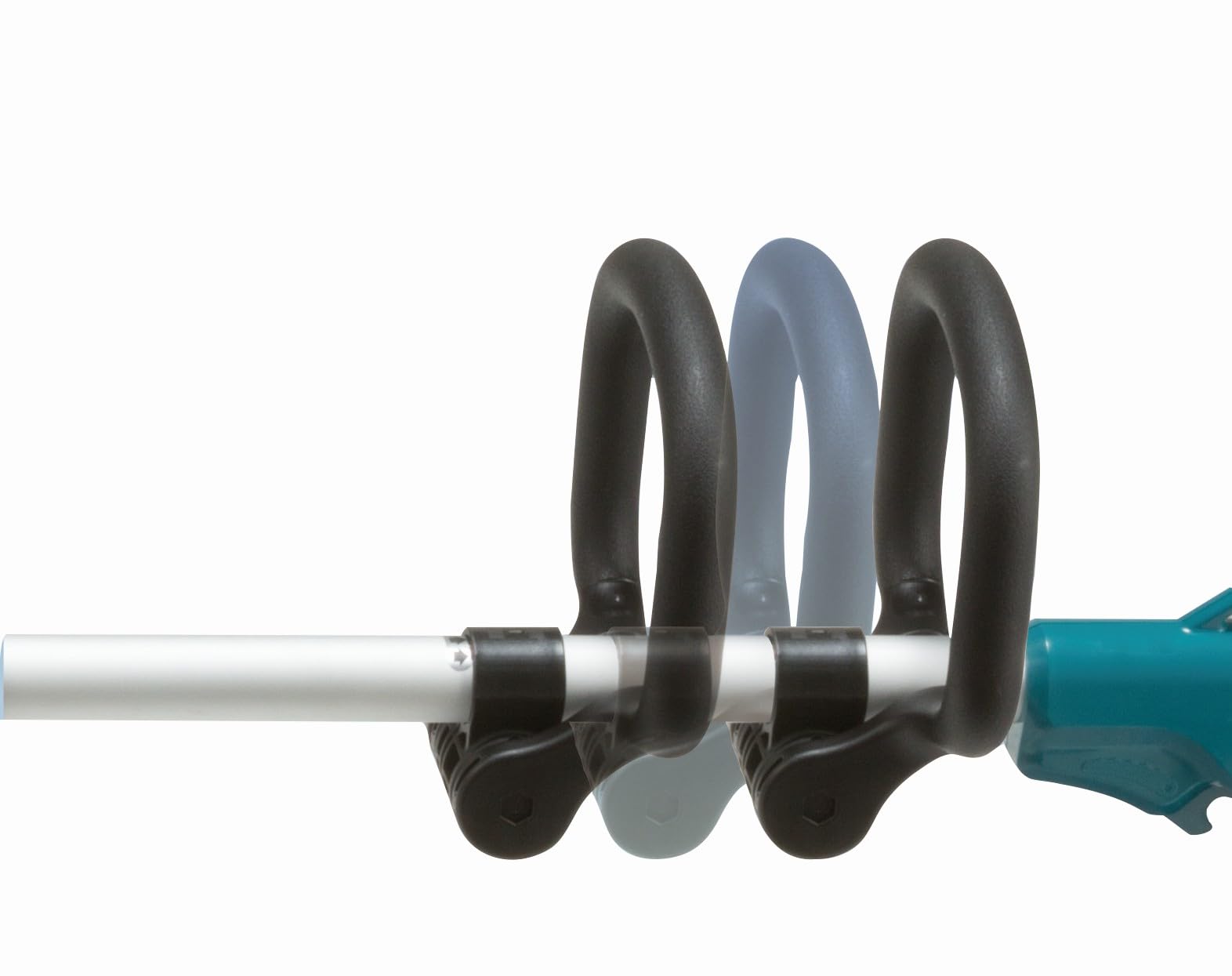 Makita Cortadora de césped inalámbrica UR100DZ de 10,8 V (sin batería, sin cargador), azul/plata