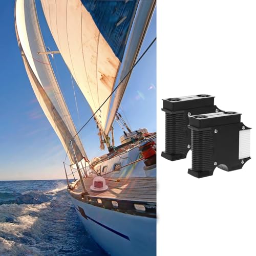 Ganchos para defensas de barco de plástico negro resistente, pack de 2 unidades 5