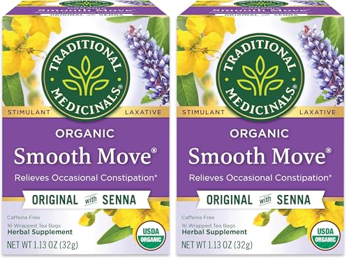 Traditional Medicinals Tea, Organic Smooth Move, Relieves Occasional Constipation, Senna, 16 Tea Bags (Pack of 2) - Image 4
