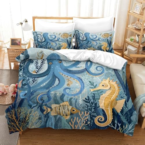 Microfibre résistante 3 pièces ocean creatures pour éliminer la corvée de repassage - 3