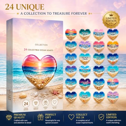 Cristal de playa en forma de corazón para combatir el estrés diario con recuerdos marinos 6