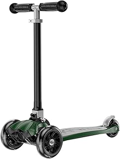 Paelf 2-7 Year Old Children's Three-wheeled Flash Light and Compact Folding Scooter T-height Height Adjustable Male Girl Scooter Miniature Foldable Children's Scooter