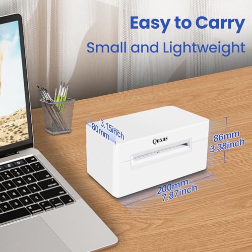 Image of Bluetooth Thermal 4x6 Label Printer - Inkless, Portable, Compatible with Android, iPhone, Windows - Multi-Platform Compatible - for Ebay, Amazon & More(JK-402A)