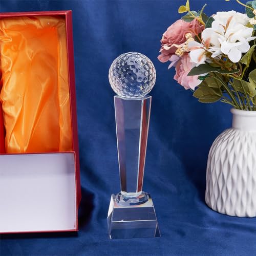 Trophée de golf en verre avec étui cadeau pour récompenser les golfeurs - 5