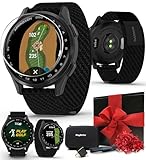 Garmin Approach S50 (Slate/Black) Golf GPS Smartwatch Gift Box Bundle - 1.2