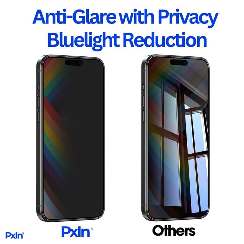 Image of Pxin Mobile Privacy Filter compatible with Google pixel 7a | Mobile Privacy screen protector | Anti Glare | Anti Spy Screen Protector | Reduces blue light |