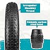 MEGHNA Bike Tire 20 inch Fat Tire 20 x 30 inch Foldable Tire Replacement for Mountain Bike Snow Beach Cruiser Electric Bike Kids Bike (20 x 3.0-2 Pack) #5