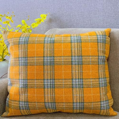 SWJ-swjssb Kissenbezüge 50x70 Kissenbezug, Sofa Kissenhülle 70x70 Für Dekokissen Kariert 40x60, Dekorative Zierkissen -hüllen, Zierkissenbezüge Kissen Bezug Vielseitig Einsetzbar(Orange,70x90 cm 1pc) SWJ-swjssb Kissenbezüge 50x70 Kissenbezug, Sofa Kissenhülle 70x70 Für Dekokissen Kariert 40x60, Dekorative Zierkissen -hüllen, Zierkissenbezüge Kissen Bezug Vielseitig Einsetzbar(Orange,70x90 cm 1pc)