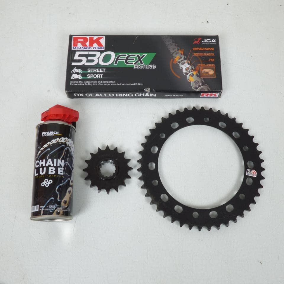Kit chaîne FE 16x44 Pas 530 compatible avec moto Honda CB 1000 R 2008 à 2016 SC60A