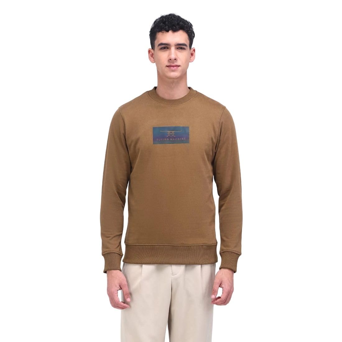 flying machine Men's Regular Fit Sweatshirt| Printed-picture-34
