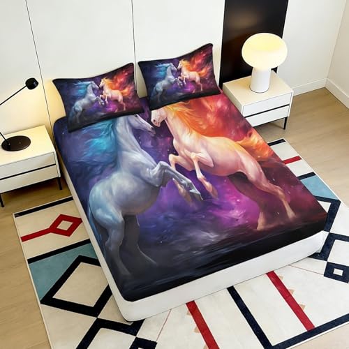 Drap-housse galaxie 3D en microfibre pour sublimer la chambre - 6
