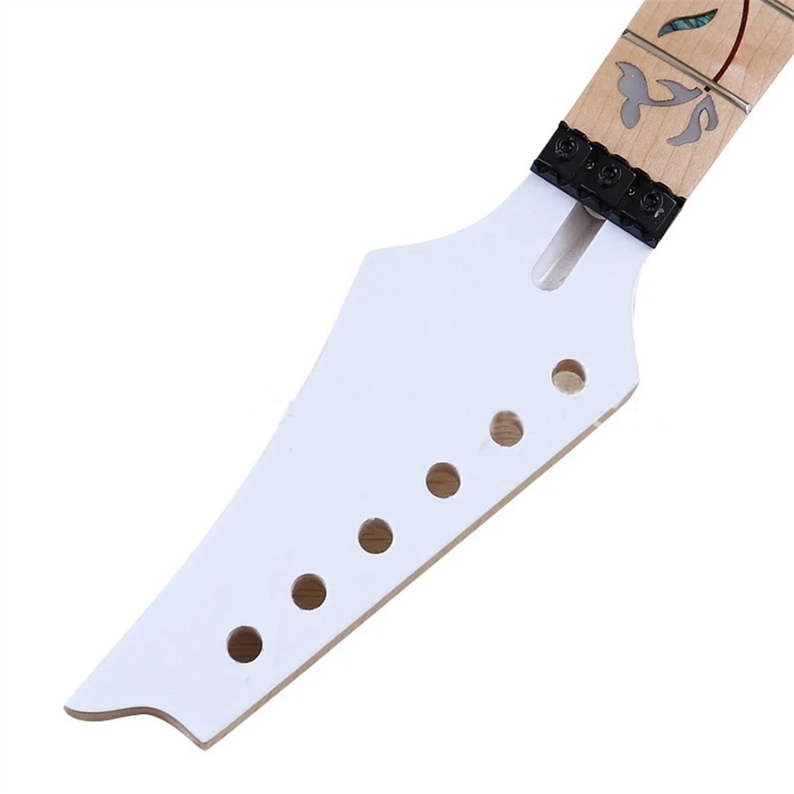 Manico Per Chitarra Elettrica Acero Canadese Tastiera 6 Corde 24 Tasti Doppia Incisione A Dondolo Manico Chitarra Baritono Parti Di Ricambio Manico Basso Jazz Accessori