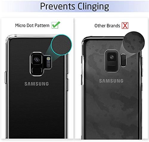 ESR Samsung Galaxy S9 Case, Crystal Clear Transparent Gel Back Case [Slim-Fit] [Anti-Scratch] [Shock Absorption] for Samsung Galaxy S9 (2018) (Clear)