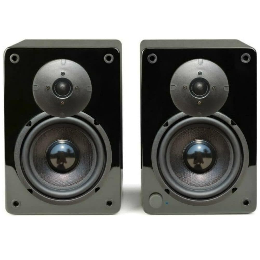 KIT SET PER MASTER AUDIO RSQ802, 2 dome tweeter a cupola, 100 watt rms 200 watt max, da 10 cm 4", impedenza 8 ohm, bobina da 25 mm, ultra slim, per casa, neri, a coppia + condensatori omaggio