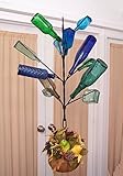 Classic Hanging Southern 12 Bottle Tree ~ PORCH or Garden ~ Wine Bottle ~ Yard and Garden Decor-FREE...