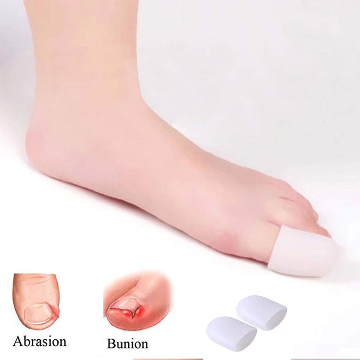 Pedimend morbido silicone gel Big Toe Cap Protector – Raddrizza dita piegate