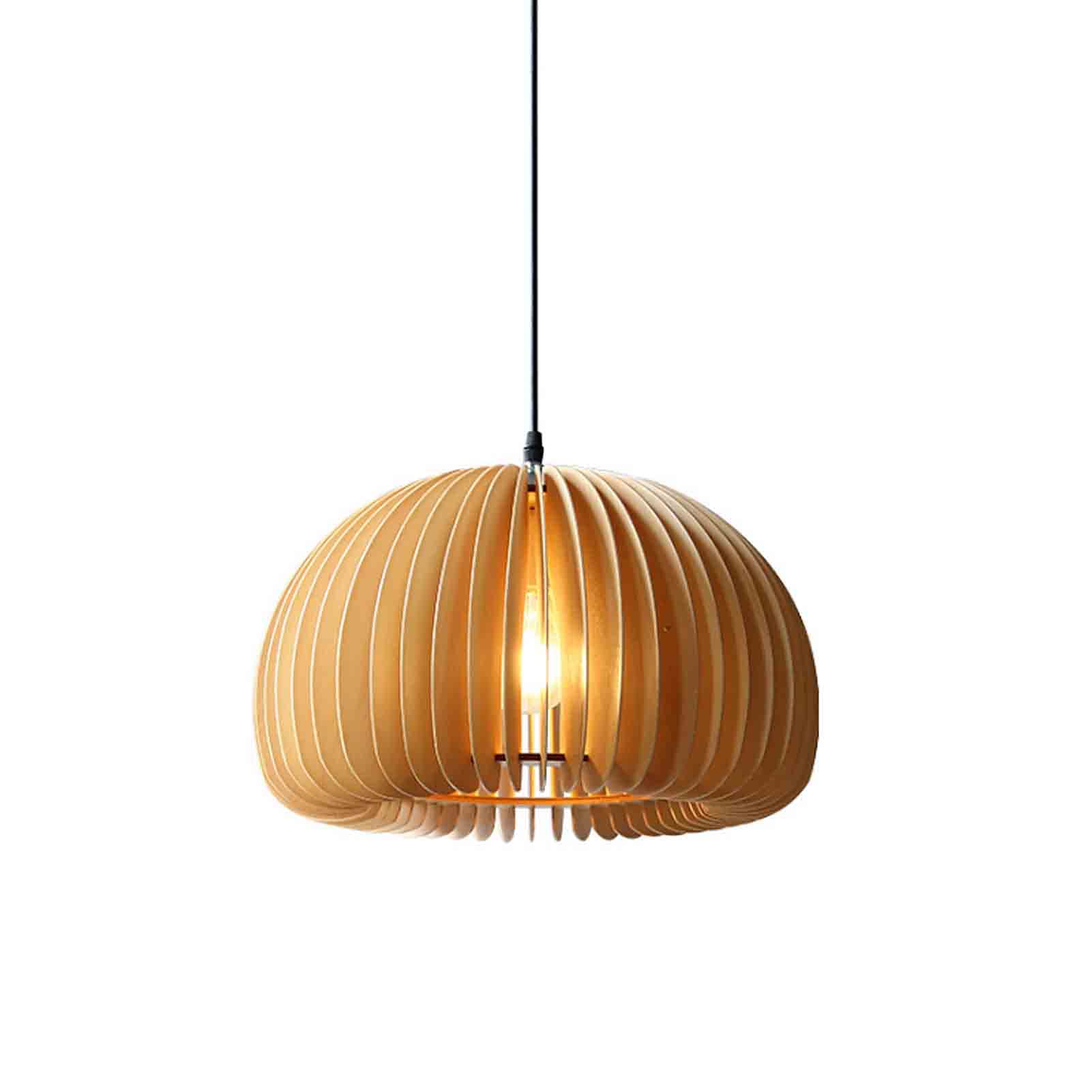 Lustre vintage en tilleul de qualité supérieure avec chaîne de suspension de 200 cm