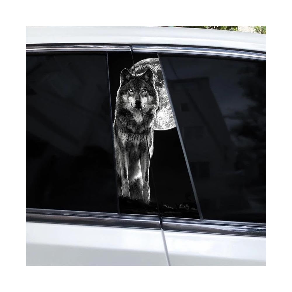 Body Parts 2pcs Tiger Animal Car B Pillar Waterproof Decal(G)