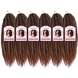 ROKTRESS Marley Braiding Crochet Hair - 24 inch 6packs Twist Marley Braiding Crochet Hair Long Afro...