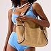 APGLSXY Fashionable Woven Bag With Spacious Interior Shoulder Bags Casual Underarm Purse for Beach Pool Work and Everyday Use