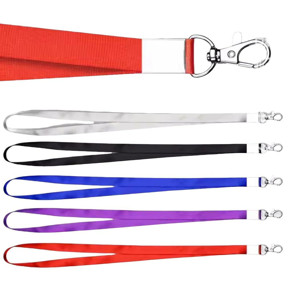 Badge Lanyards with Clip 5 PCS for Keys & ID Badges Premium Lanyard Strap for Teacher Men Women Badge Lanyard