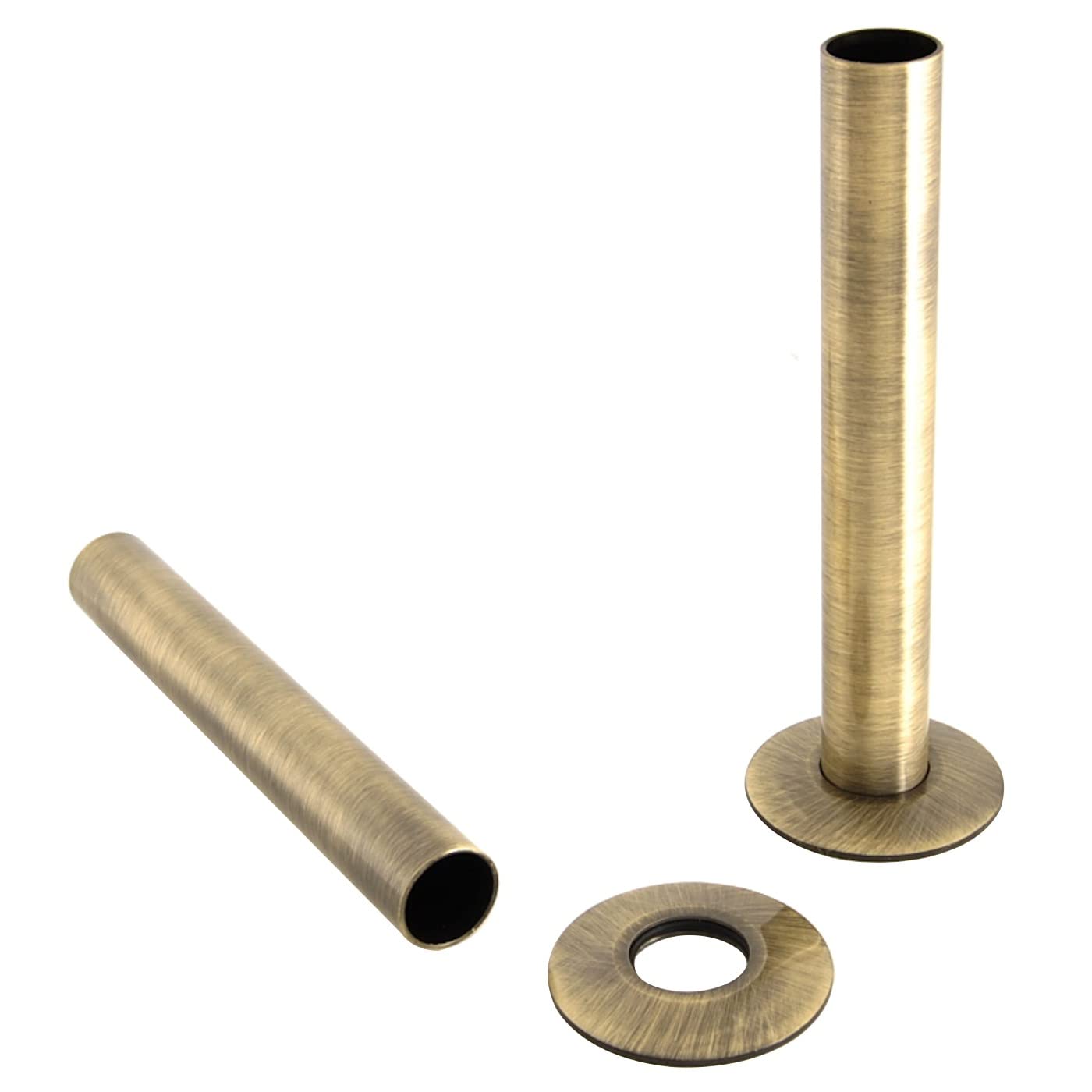 Warmehaus Polished Antique Brass 180Mm Pipes Pipes And Pipe Collars Sleeves