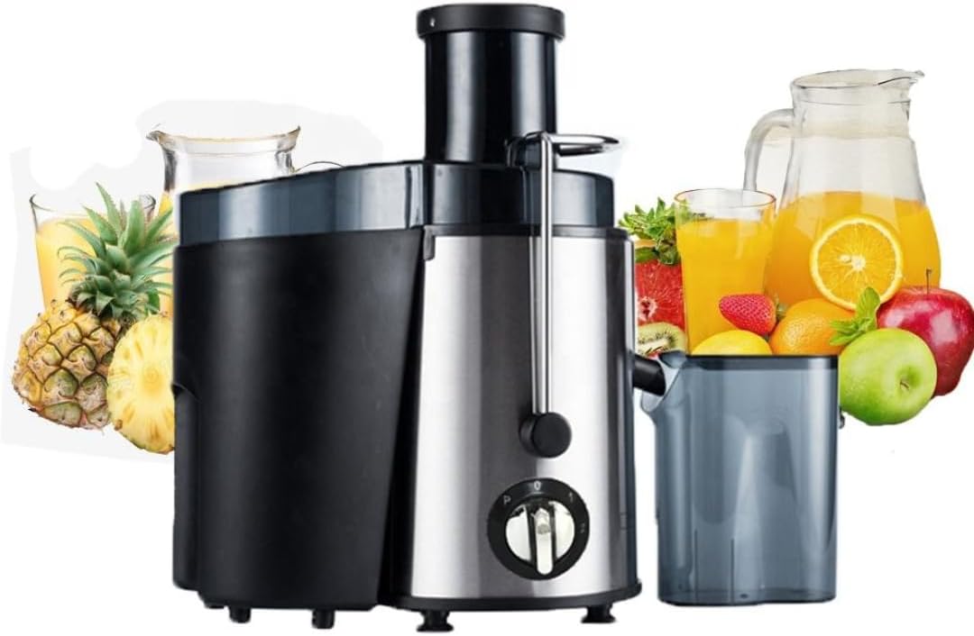 Juicer, Juice Extractor Whole Fruit & Vegetable Juice Extractor Wide Mouth Centrifugal Juicer Machine with Dual Speed Control Low Noise Stainless Steel Filter Easy to Clean Electric Juicer Blender