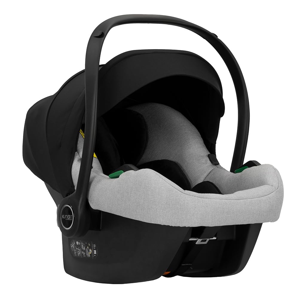KUNERT Passeggino Gemellare 3 in 1 Cosmo Navicella Carrozzina Seggiolino Auto Grigio