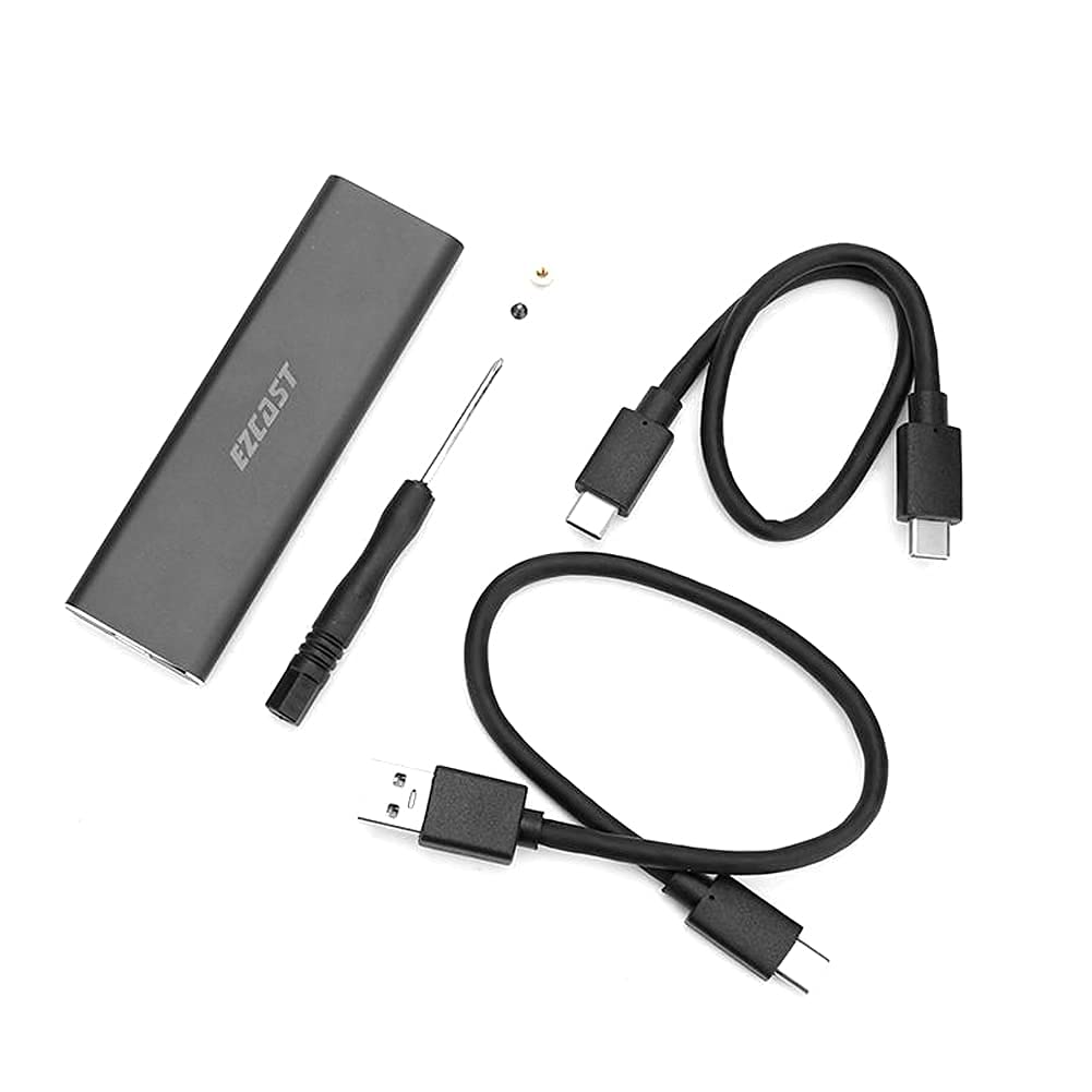 CARECASE® EZCAST USB C to M.2 NVMe SSD Enclosure Reader,USB 3.1/3.2 Gen 2(10Gbps) to NVMe PCI-E M-Key Solid State Drive,(Fits only NVMe SSDs 2230/2242/2260/2280) ( M.2-To-NVMe-EZCAST)(only enclosure no harddrive )-image-35