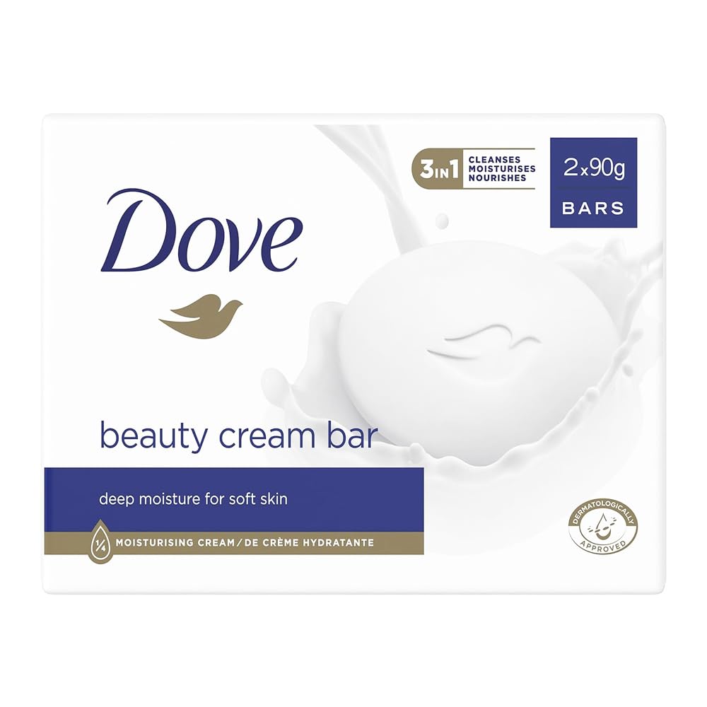 Dove Women's White Original Beauty 'Cream Bar' Deep Moisture Smooth Skin 2X90g, 3 Pack In