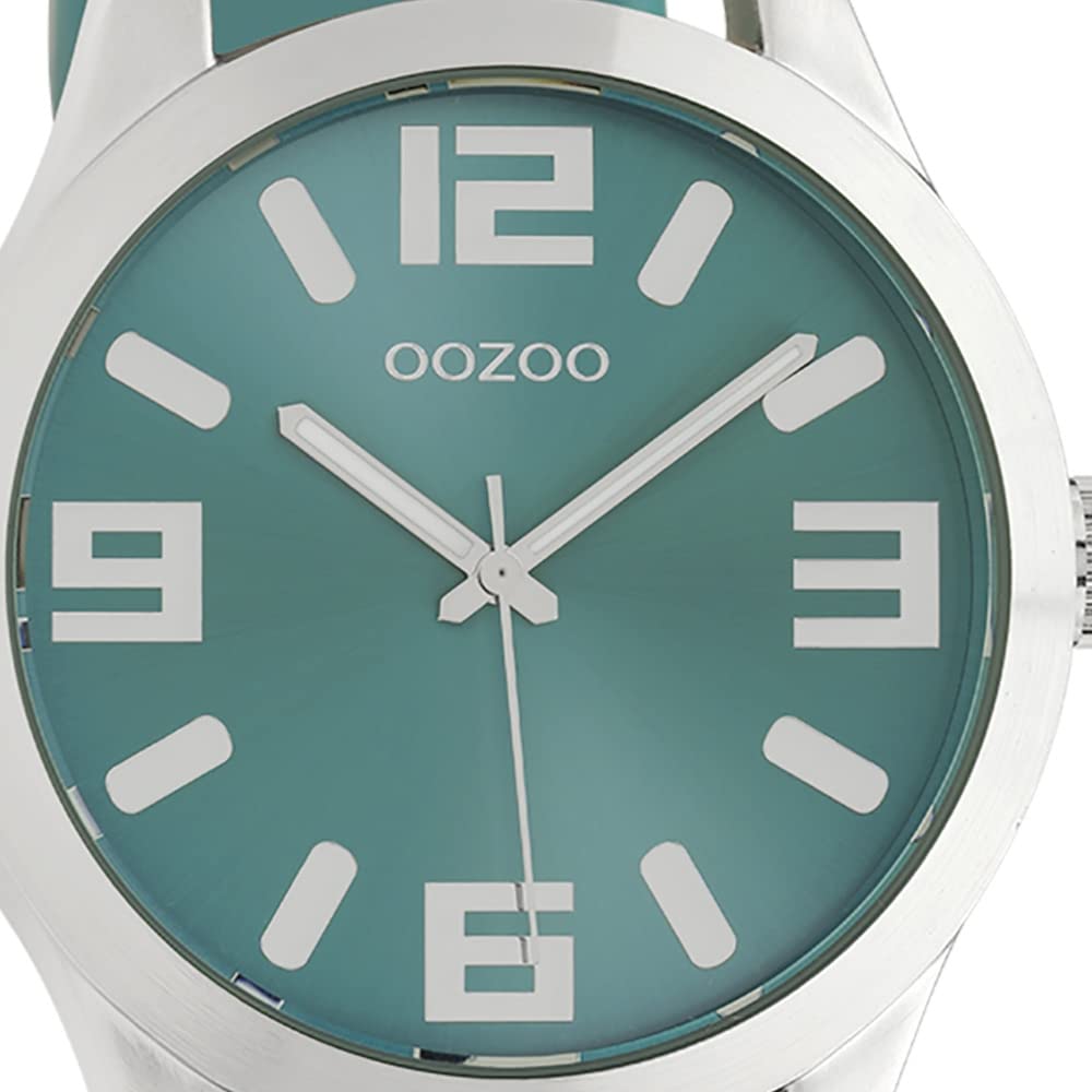 Oozoo Damenuhr mit Lederband Classic Color Line XL 47 MM