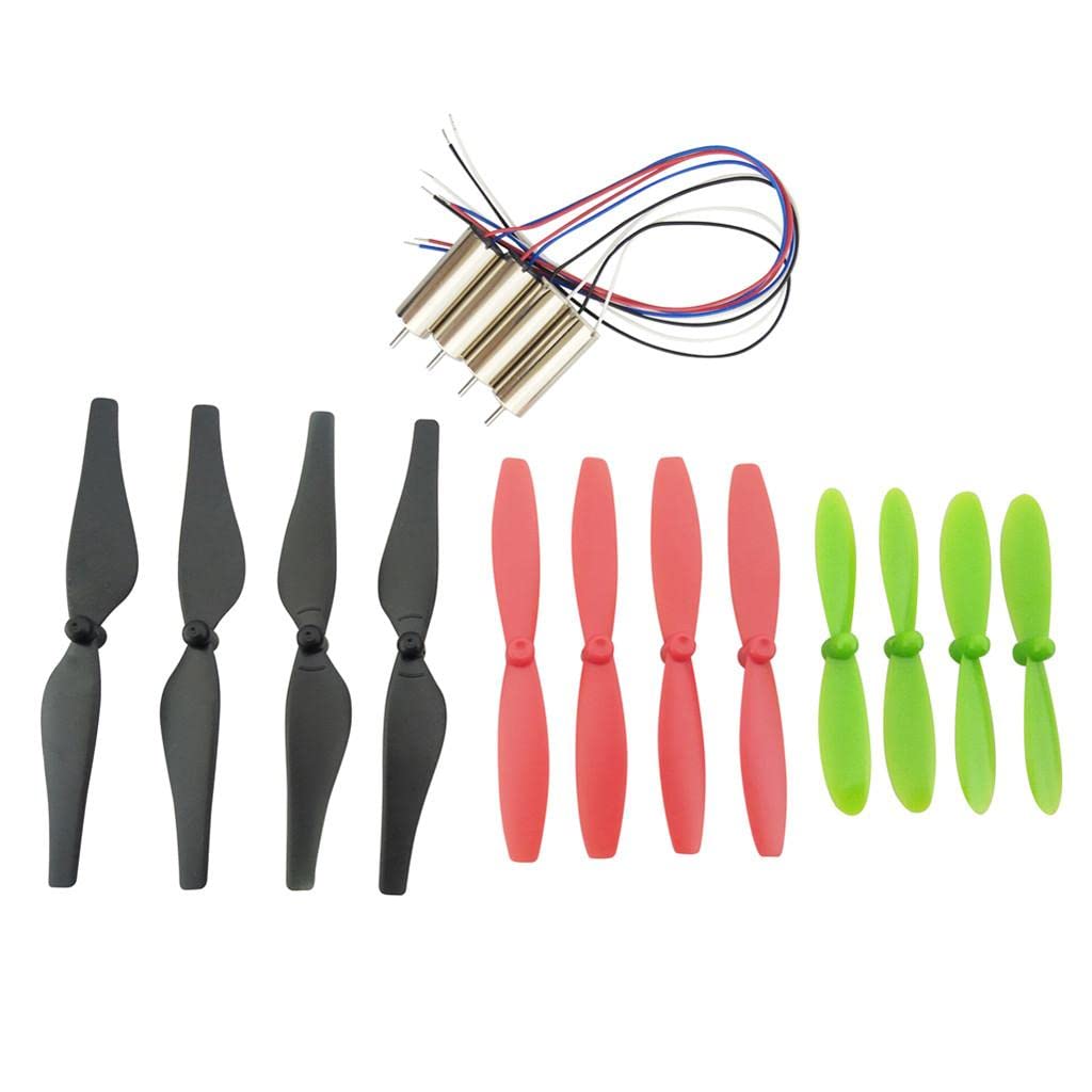 UJEAVETTE 8520 7.4V Coreless Brushed Motors Set 8.5X20Mm + 71/65/55Mm Propeller Cw CCW-image-12