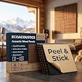 ECOACOUSTICS Acoustic Wall Panels Sound Absorbing - RT60X 4-Pack 24"x24"x1"