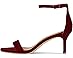 Lauren Ralph Lauren Allie Mid-Heel Velvet Sandals - Left View