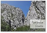 Dimensions : 53 x 80 mm Paklenica-schlucht, Kroatien, Aimant de réfrigérateur