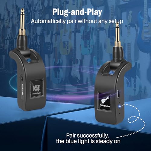 Beigrad WG20301 2.4Ghz Wireless Guitar Transmitter Receiver: Wireless Guitar System thumb #6