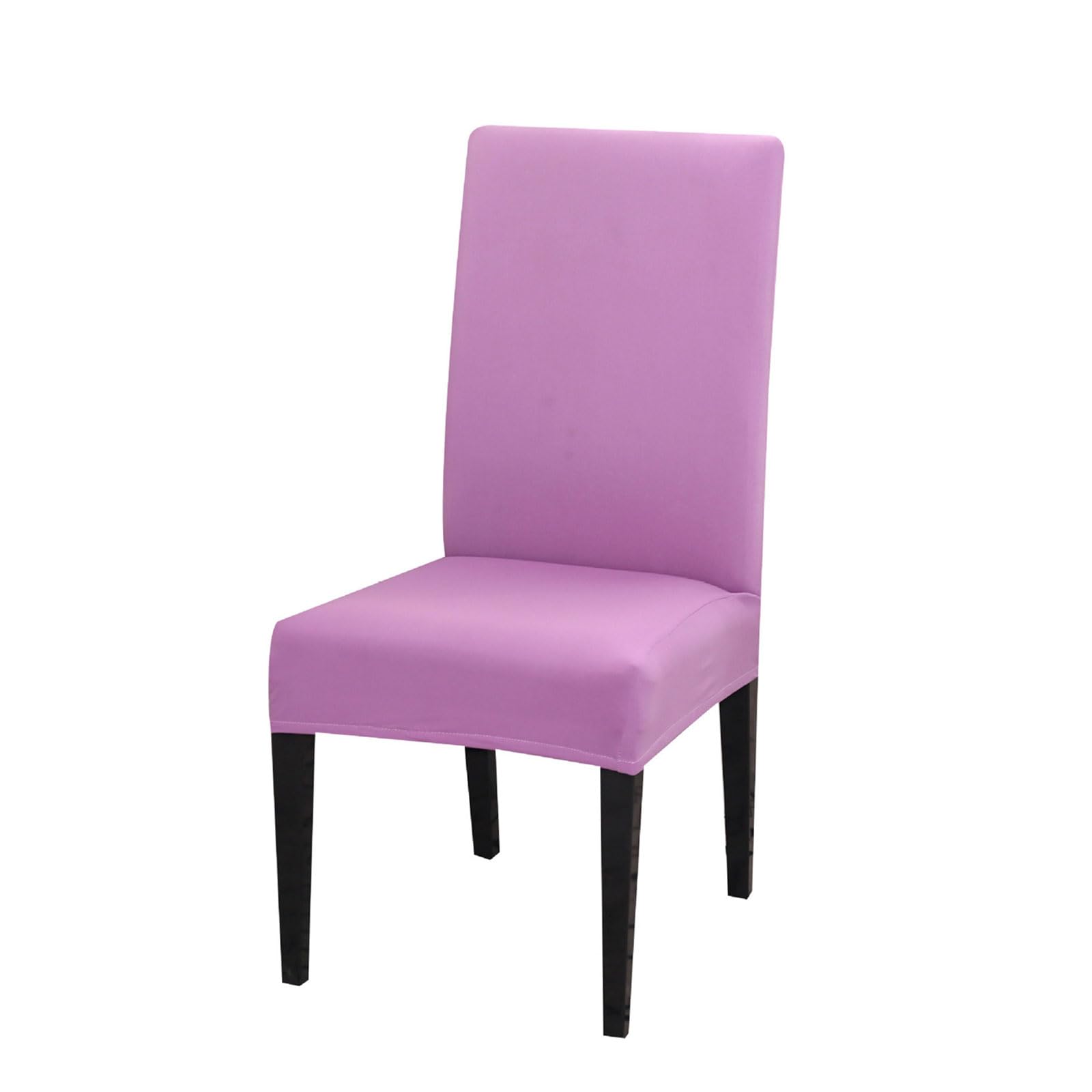 Carotoe Light Purple Christmas Chair Cover Soft Chair Slipcover Wedding Back Cover For Holiday Dinning Room Party Decors Back