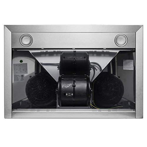 FireBird European Style Wall Mount Stainless Steel Range Hood Vent with Touch Sensor Control and Baffle Filters (30 in.)