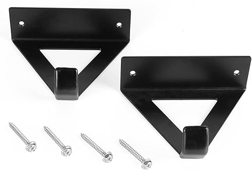 Miniatura 7 de Paquete de 2 soportes para bicicletas con gancho de pared para montaje en pared, soporte para almacenamiento en interiores y organización de garaje,