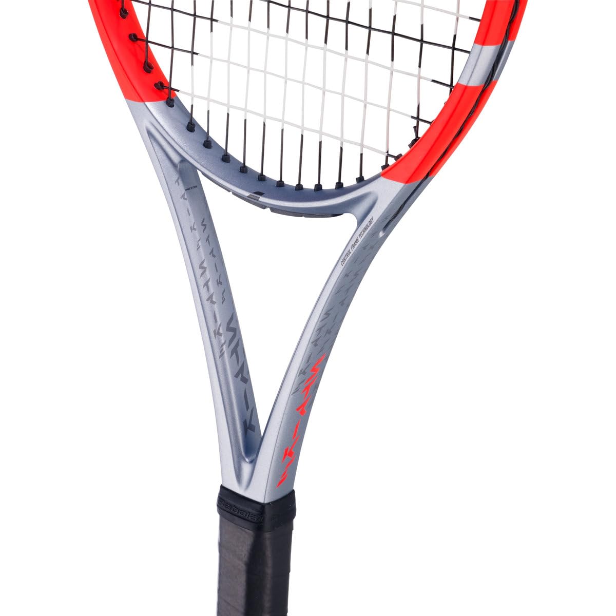 Babolat Pure Strike 100 16x20 4th Gen Tennis Racquet (Carbon Grey) - Strung with 16g Babolat Syn Gut at Mid-Range Tension