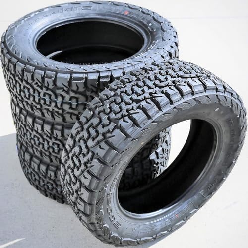 Set of 4 (FOUR) Accelera Omikron C/T A/T All-Terrain Off-Road Light Truck Radial Tires-LT275/65R18 275/65/18 275/65-18 119/116Q Load Range D LRD 8-Ply BSW Black Side Wall