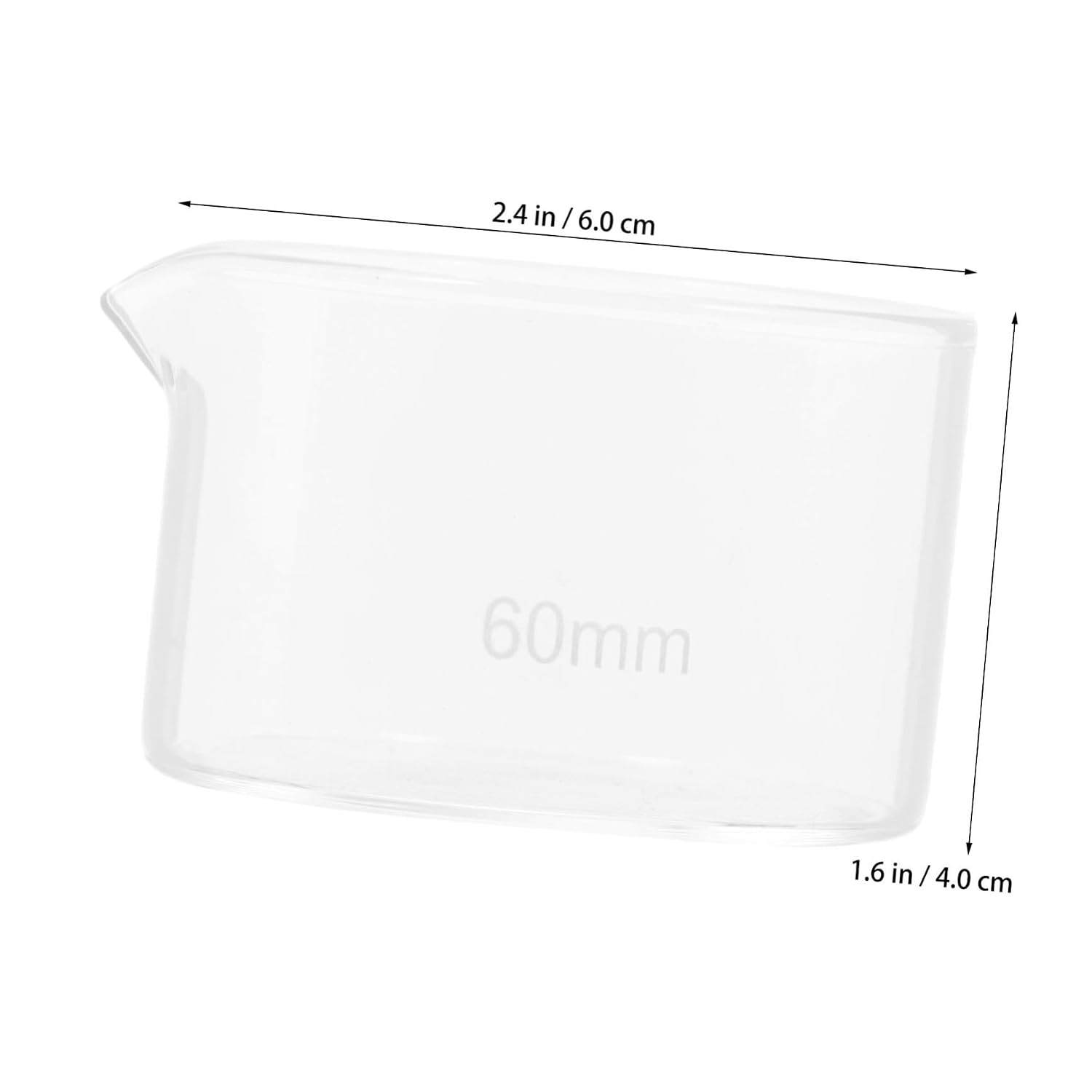ABOOFAN Glass Evaporation Dish Spout Borosilicate Glass Crystallizing Bowl for Laboratory Kitchen Storage