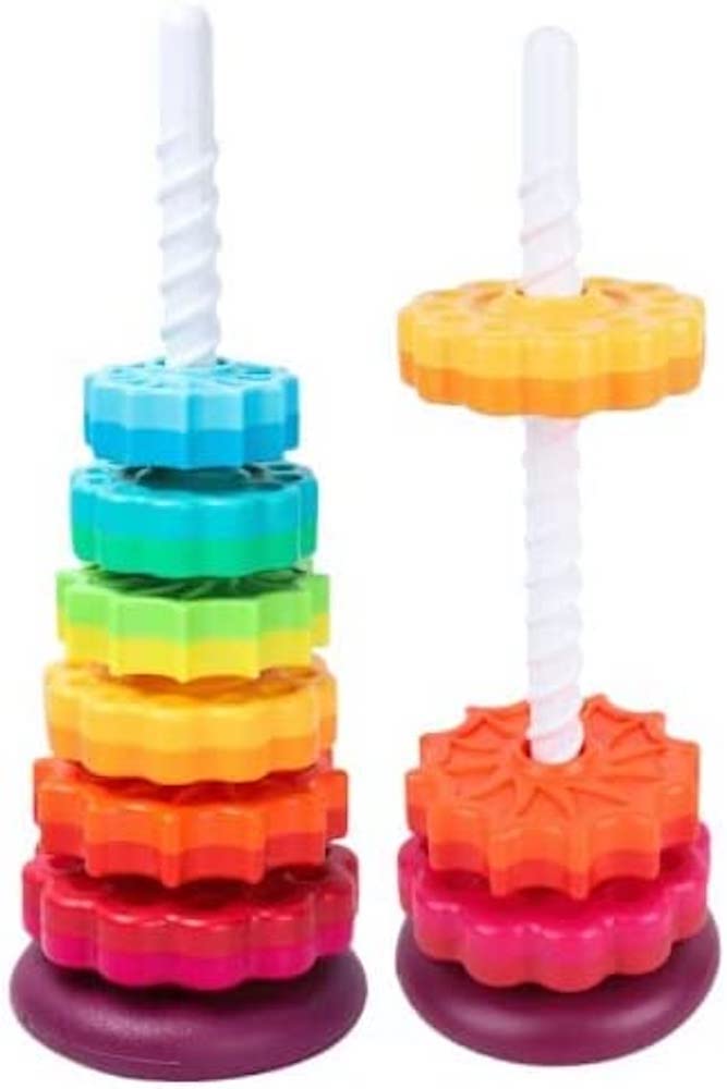 BornCare Kids Spinning Spiral and Stacking Toy