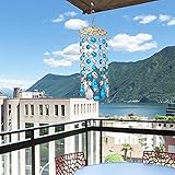 Rylod Blue Aurora Crystal Wind Chimes ,Glass Crystal Window Ornament,Crystal Windchimes,Colorful...